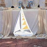 Wooden printed figure, sail boat