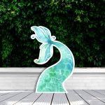 Wooden decorative figure printed Mermaid tail 2