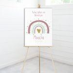 Canvas printwelcome to my baptism, Rainbow nordic