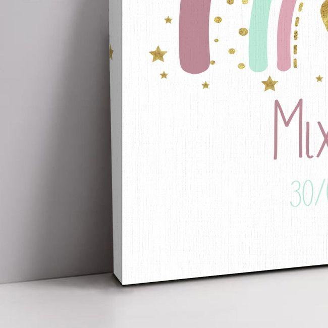 Canvas printwelcome to my baptism, Rainbow nordic