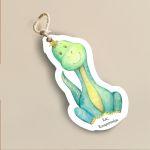 Labels thank you, Dino watercolor kiss cut