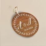 Καρτελάκια ευχαριστήρια, Αρχικά ζευγαριού & ημερομηνία 2