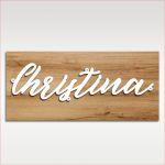 Outdoor Sign Script, white plexiglass