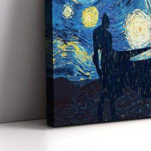 Canvas print A bat's starry nightreart, (original Vincent van Gogh) 2