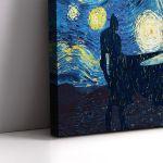 Canvas print A bat's starry nightreart, (original Vincent van Gogh)