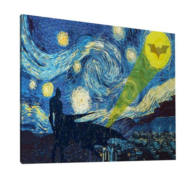 Canvas print A bat's starry nightreart, (original Vincent van Gogh)