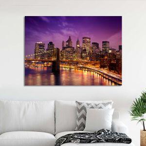Canvas print New York bridge, Pont de Brooklyn