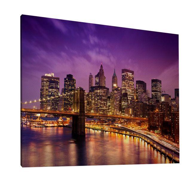 Canvas print New York bridge, Pont de Brooklyn