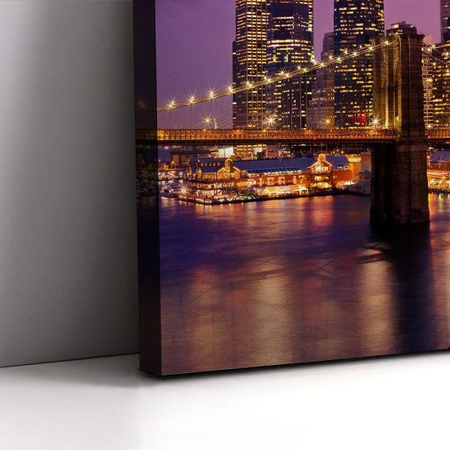 Canvas print New York bridge, Pont de Brooklyn