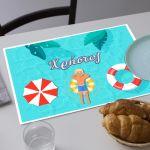 Placemat, Pool party