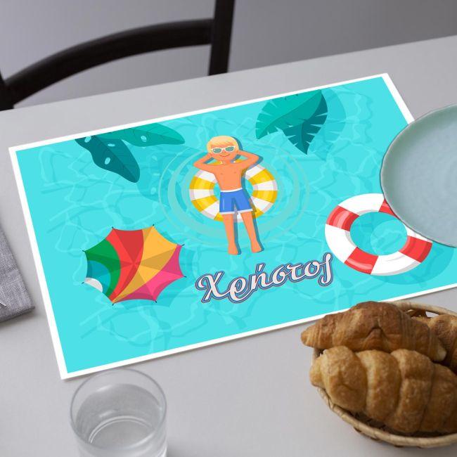 Placemat, Pool party