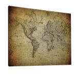 Canvas print Vintage world map 1814