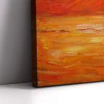 Canvas printFishing boat at sunset