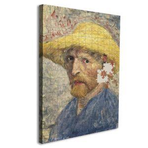Canvas print Puzzle self portrait reart (original by van Gogh) View 1 2