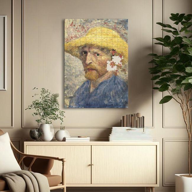 Πίνακας ζωγραφικής Puzzle self portrait reart, (original by van Gogh)