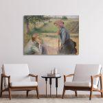 Πίνακας ζωγραφικής Two young peasant women, Pissarro C.