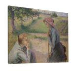Πίνακας ζωγραφικής Two young peasant women, Pissarro C.