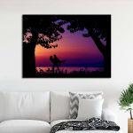 Canvas print Sunset lovers