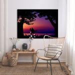 Canvas print Sunset lovers