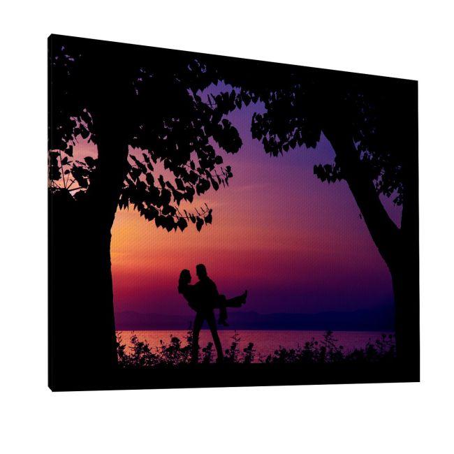 Canvas print Sunset lovers