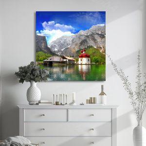 Πίνακας σε καμβά Άλπεις, Alpine scenery 2