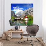 Canvas printAlpine scenery