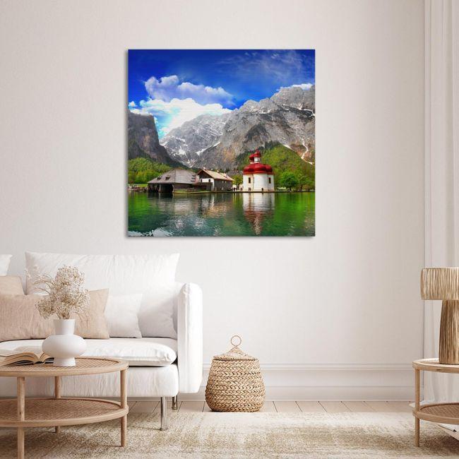 Canvas printAlpine scenery