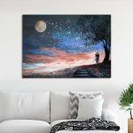 Canvas printMilky Way Lovers