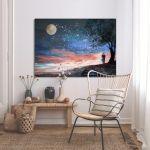 Canvas printMilky Way Lovers
