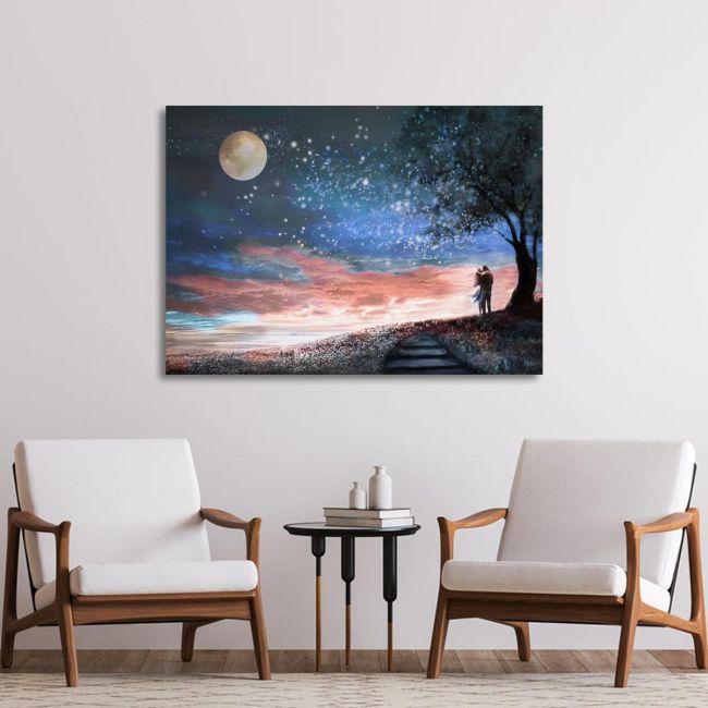 Canvas printMilky Way Lovers
