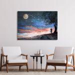 Canvas printMilky Way Lovers