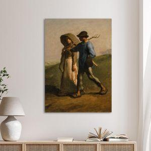 Canvas print The way to work, MilletJean-François