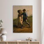 Canvas print The way to work, MilletJean-François