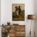 Canvas print The way to work, MilletJean-François