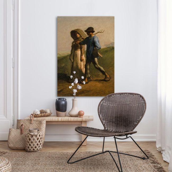 Canvas print The way to work, MilletJean-François