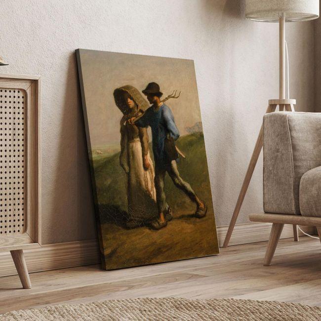 Canvas print The way to work, MilletJean-François