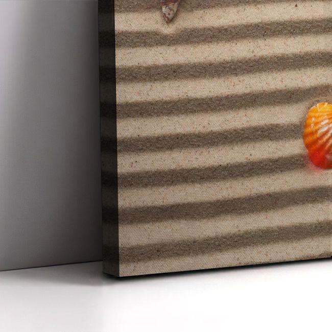Πίνακας σε καμβά Sea shells with sand II