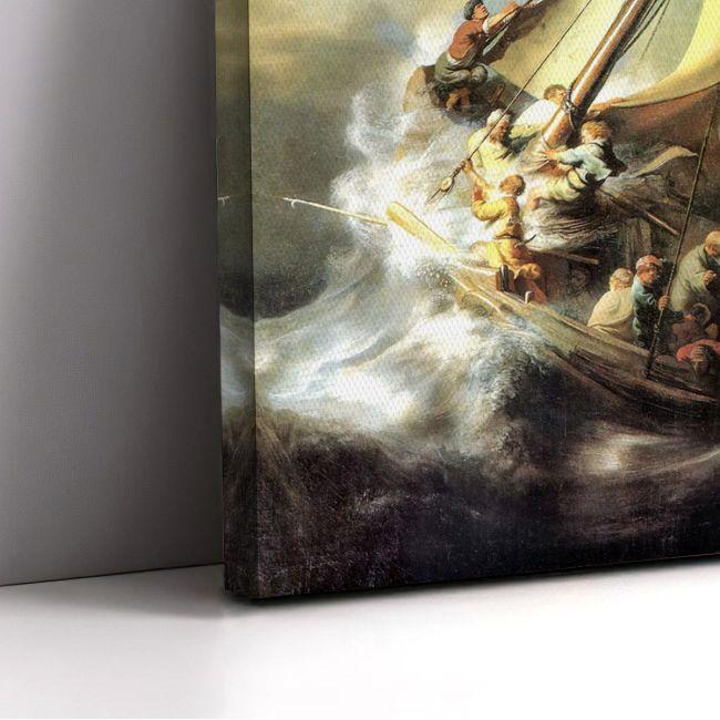 Πίνακας ζωγραφικής Christ in the storm on the lake of Galilee, Rembrandt