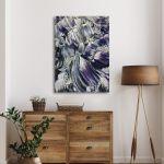 Πίνακας σε καμβά Impasto abstract II κάθετο