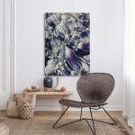 Πίνακας σε καμβά Impasto abstract II κάθετο