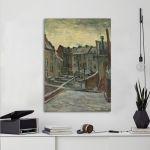 Canvas print Houses seen from the back, Vincent van Gogh