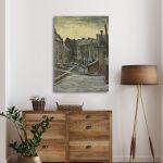 Canvas print Houses seen from the back, Vincent van Gogh