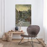 Canvas print Houses seen from the back, Vincent van Gogh