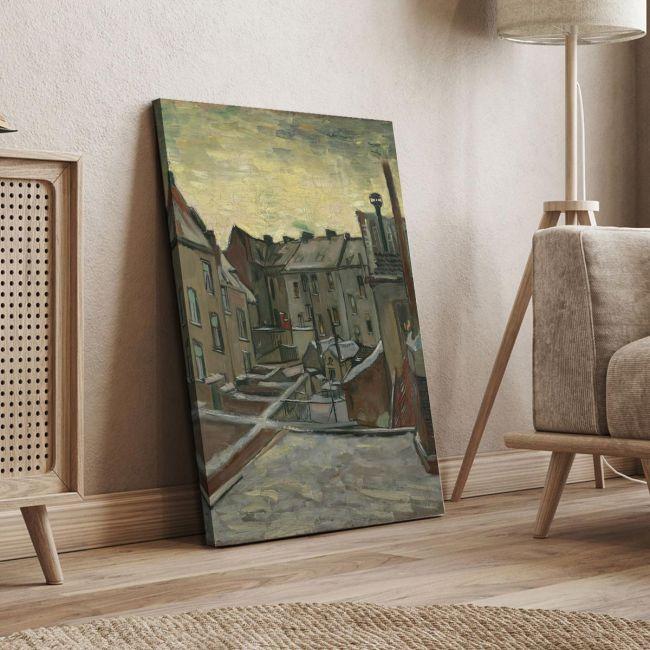 Canvas print Houses seen from the back, Vincent van Gogh