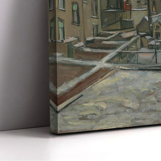 Canvas print Houses seen from the back, Vincent van Gogh