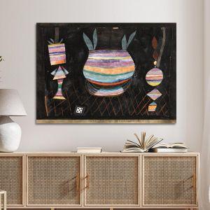 Canvas print Still life with dice, Klee P.