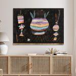 Canvas print Still life with dice, Klee P.