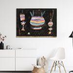 Canvas print Still life with dice, Klee P.