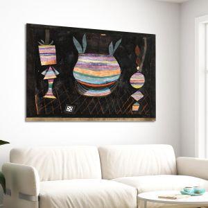 Canvas print Still life with dice Klee P. Framed canvas View 1 2