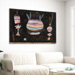 Canvas print Still life with dice, Klee P.